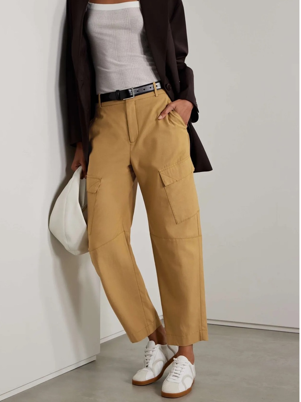 Another Tomorrow Barrel Leg Cargo Pants 36